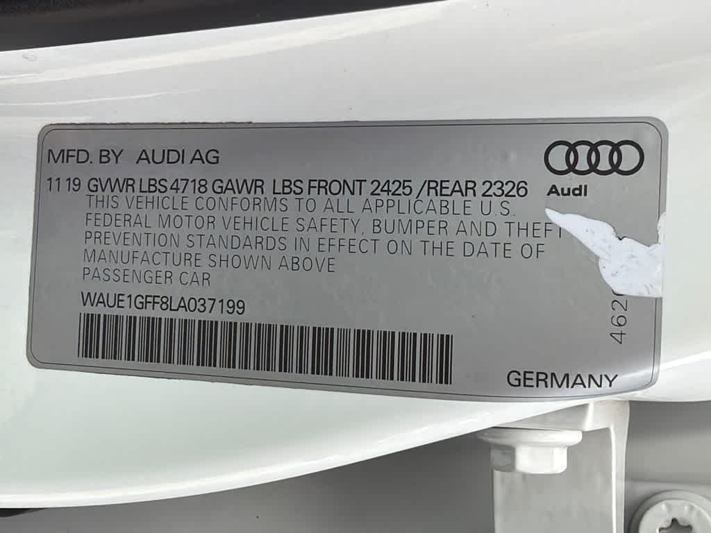 2020 Audi S3 Sedan S line Premium Plus