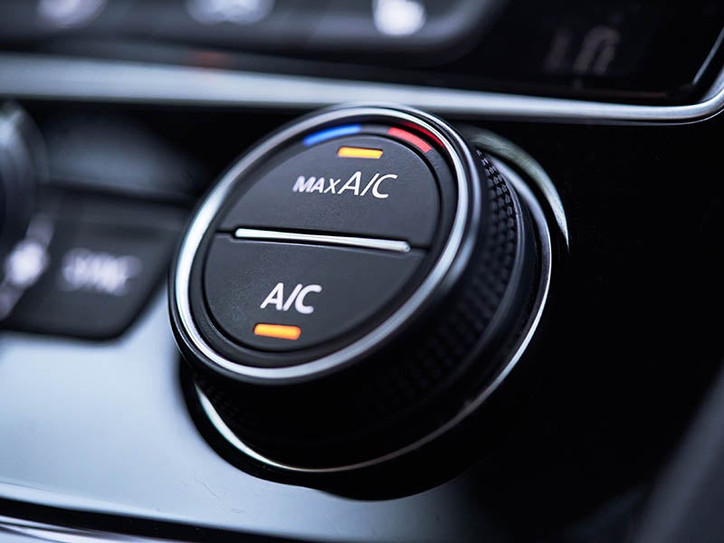 Air conditioning button.