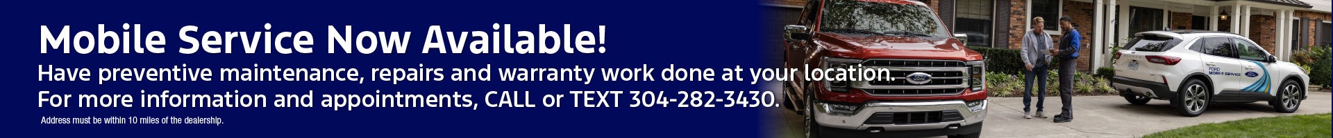 Mobile Service Available